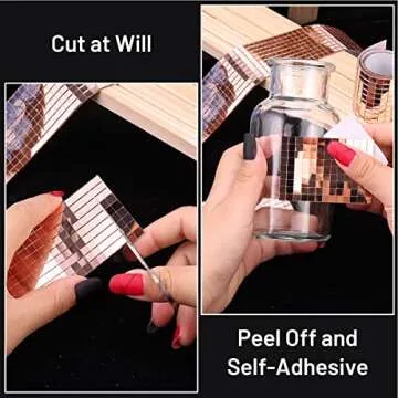 PP OPOUNT 2360 Self-Adhesive Mirror Mosaic Tiles
