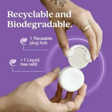 Enviroscent Non Toxic Air Freshener (Lavender Tea & Honey) Plug-in Air Freshener for Home, Essential Oil Plug In, Home Fragrance Last 45+ Days | 1 Refillable Air Freshener Plug In & 1 Scent Refill Kit