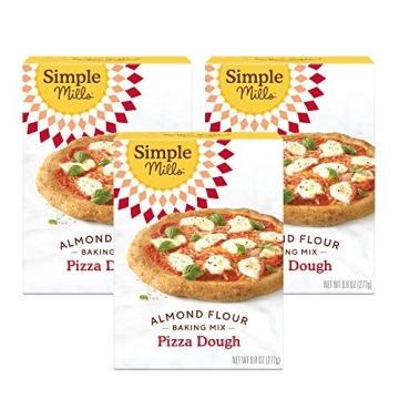 Simple Mills Almond Flour Baking Mix, Cauliflower Pizza Dough - Gluten Free, Vegan, Plant Based, 9.8...