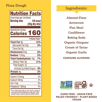 Simple Mills Vegan Cauliflower Pizza Dough Mix - 9.8oz