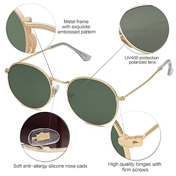 SOJOS Polarized Sunglasses for Men Women Fashion Shades