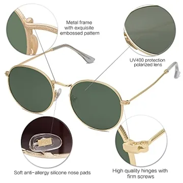 SOJOS Polarized Sunglasses for Men Women Fashion Shades