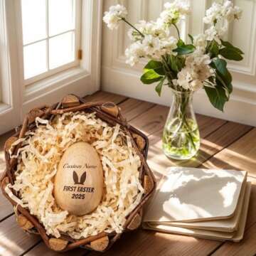 MBDFUT Personalized Musical Easter Egg Shaker 2025, Customized Engraved Easter Egg Keepsake, Egg Sha...