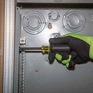 Klein Tools 630-1/2 1/2-Inch Nut Driver, 3-Inch Shaft, Cushion-Grip, Made in USA