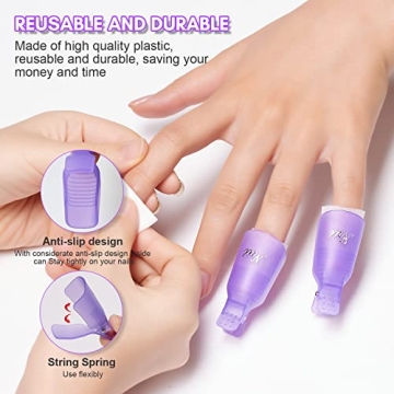 Makartt Gel Nail Polish Remover Clips Kit for Easy Removal