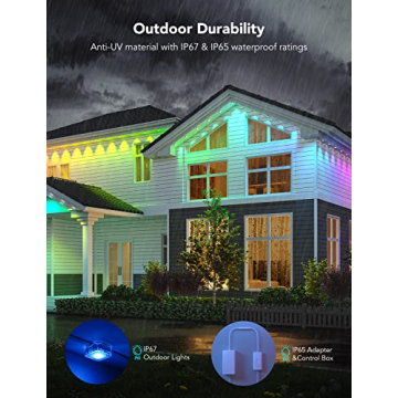Govee Smart RGBIC Outdoor Lights with 75 Scene Modes
