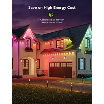 Govee Smart RGBIC Outdoor Lights with 75 Scene Modes
