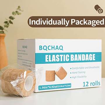 Self Adhesive Bandage Medical Tape Elastic Bandages Flexible Breathable First Aid Nonwoven Roll Stre...