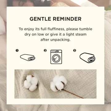 Soft & Lightweight Cotton Muslin Blanket - Queen Size 4-Layer