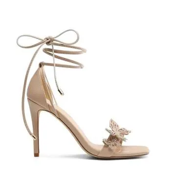 DREAM PAIRS Lace Up High Heels for Women Stylish Comfort