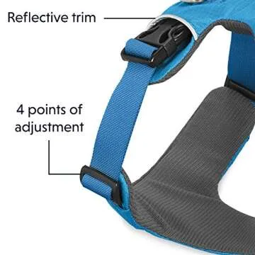 Ruffwear, Front Range Dog Harness, Reflective and Padded Harness for Training and Everyday, Blue Dusk, Large/X-Large