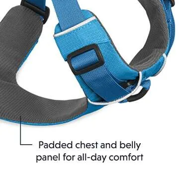 Ruffwear, Front Range Dog Harness, Reflective and Padded Harness for Training and Everyday, Blue Dusk, Large/X-Large