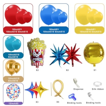 150 PC Carnival Balloon Kit for Festive Celebrations