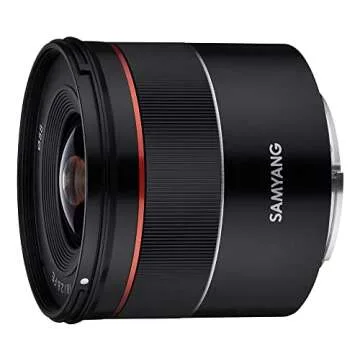 Samyang SYIO18AF-E AF 18mm F2.8 Wide Angle auto Focus Full Frame Lens for Sony E Mount, Black