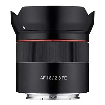 Samyang SYIO18AF-E AF 18mm F2.8 Wide Angle auto Focus Full Frame Lens for Sony E Mount, Black