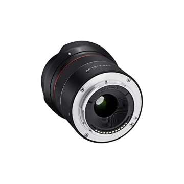 Samyang SYIO18AF-E AF 18mm F2.8 Wide Angle auto Focus Full Frame Lens for Sony E Mount, Black
