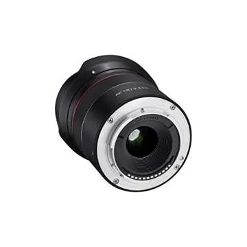 Samyang SYIO18AF-E AF 18mm F2.8 Wide Angle auto Focus Full Frame Lens for Sony E Mount, Black