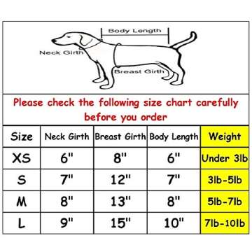 GINBLA Pet Small Dog Security Print Hoodie for Cute Dogs Sweatshirt Comfort Puppy Winter Costume Hoo...