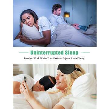 BeeVines Sleep Mask, 2 Pack 100% Real Natural Silk Eye Masks with Adjustable Strap for Sleeping, Mulberry Silk Eye Shade Cover, Blocks Light Reduces Puffy Eyes Traveling Gifts(Black & Galaxy Grey)