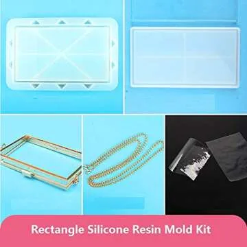 Rectangle Clutch Bag Silicone Mold for DIY Handbags