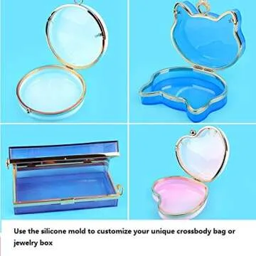 Rectangle Clutch Bag Silicone Mold for DIY Handbags