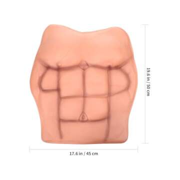 CALLARON Halloween Muscle Suit Cosplay Costume Male Chest Silicone Muscle Suit Realistic Mens Muscle...