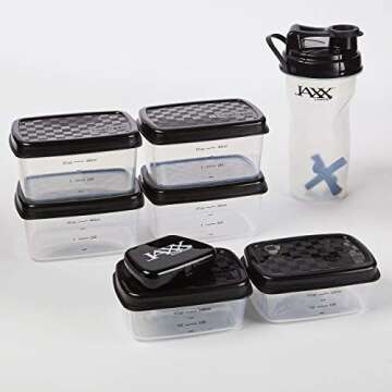 Fit & Fresh Jaxx FitPaks, Standard, Red & Black