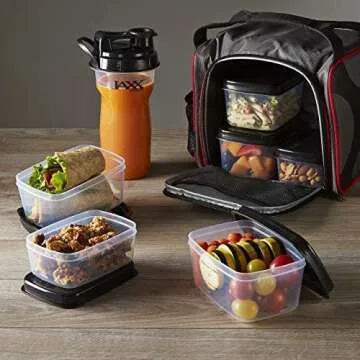 Fit & Fresh Jaxx FitPaks, Standard, Red & Black