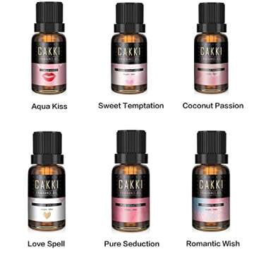 Essential Oils Set for Diffusers for Home, CAKKI Fragrance Oils Gift Set, 6X10ml Pure Aromatherapy O...