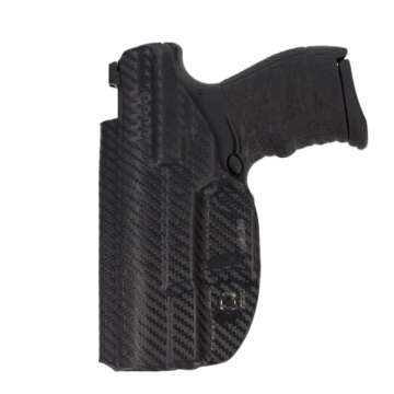 Outlaw Holster Left Hand Black Carbon Fiber IWB Holster for Springfield XD-E 9mm 3.3"