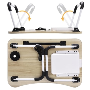 Slendor Foldable Laptop Desk for Bed Couch Work