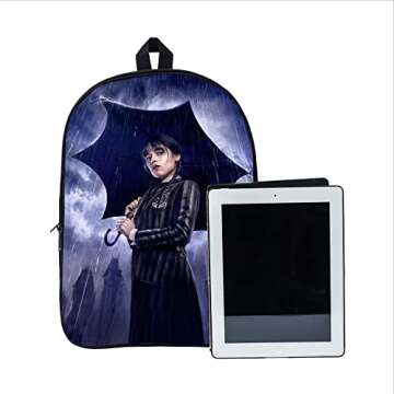 YIQUIL Wednesday Backpack - Stylish & Spacious Kids Bag