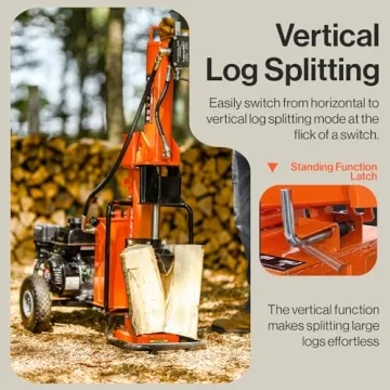 SuperHandy 25 Ton Gas Log Splitter with 7HP Engine
