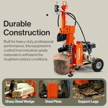 SuperHandy 25 Ton Gas Log Splitter with 7HP Engine