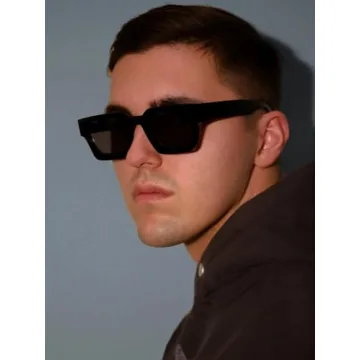 AIEYEZO Square Sunglasses for Stylish Eye Protection