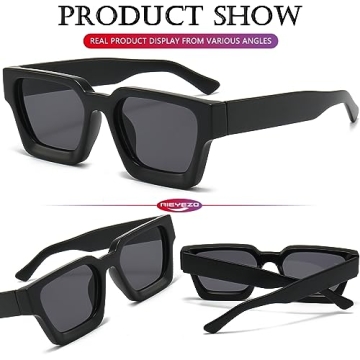 AIEYEZO Square Sunglasses for Stylish Eye Protection