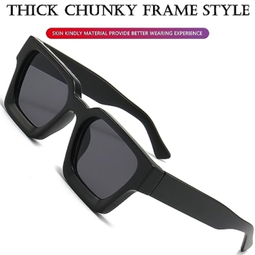 AIEYEZO Square Sunglasses for Stylish Eye Protection