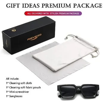 AIEYEZO Square Sunglasses for Stylish Eye Protection