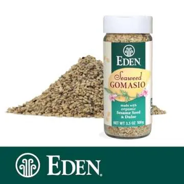Eden Organic Seaweed Gomasio, 3.5 oz Galss Jar, Sesame Salt