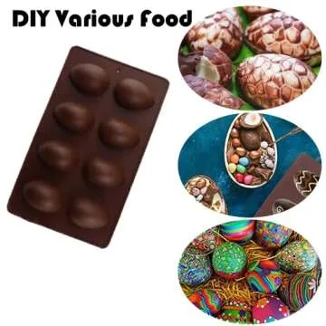 2 Pcs Silicone Egg Molds for Baking & Festive Treats