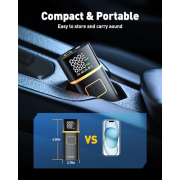 AUXITO Portable Tire Inflator & Air Compressor with LED