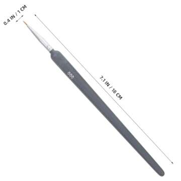 SHINEOFI 12 Pcs Langhao Hook Line Pen Fine Detail Brush Professional Manicure Kit Artist Paint Painting Pens Oil Paint Art Painting Pen Brush Wooden Fine Point Small Paintbrush