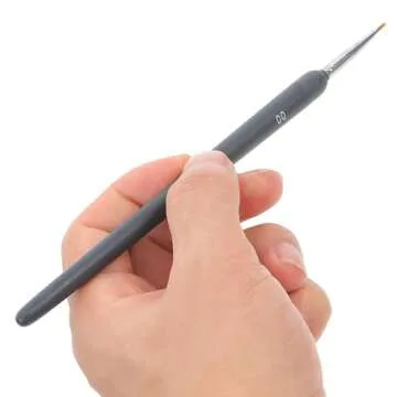 SHINEOFI 12 Pcs Langhao Hook Line Pen Fine Detail Brush Professional Manicure Kit Artist Paint Painting Pens Oil Paint Art Painting Pen Brush Wooden Fine Point Small Paintbrush