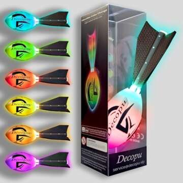 KASTUMBGA Premium Foam Glow in The Dark Football, Latest LED Light up Football, Color-Changing-Perfe...