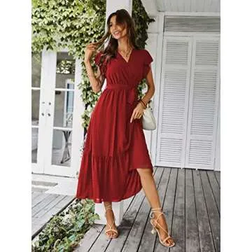 PRETTYGARDEN Floral Boho Maxi Dress for Summer Fun