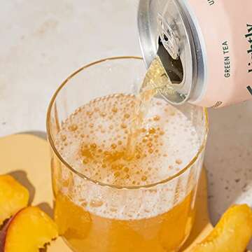 Minna Peach Yuzu Sparkling Iced Tea - Zero Calorie, Organic Delight