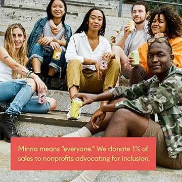 Minna Peach Yuzu Sparkling Iced Tea - Zero Calorie, Organic Delight