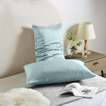 Silk Pillow Cases for Hair and Skin Mulberry Silk Pillow Cases Soft Breathable Both Sided Natural Si...