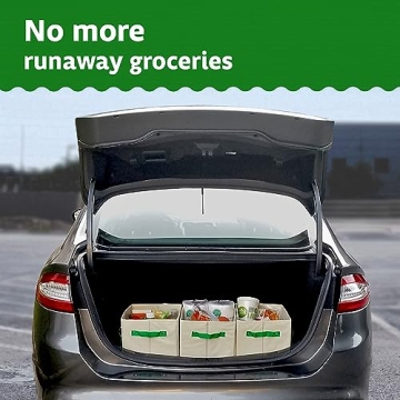 Heavy Duty Reusable Grocery Bags - Green Bulldog 3 Pack