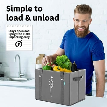 Heavy Duty Reusable Grocery Bags - Green Bulldog 3 Pack